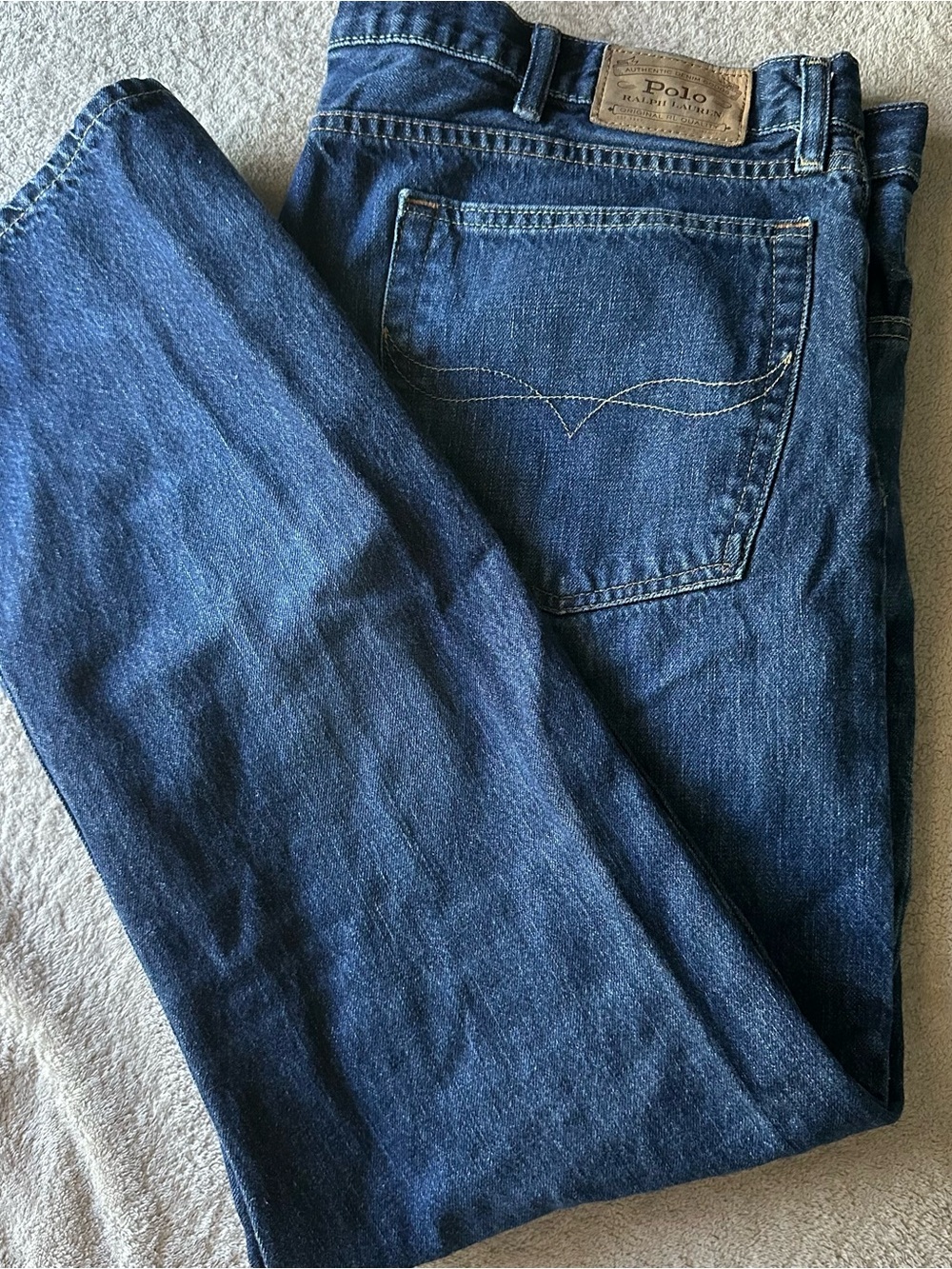 Polo by Ralph Lauren Men's Medium Indigo Denim Jeans 40x32